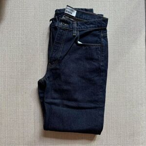 Reformation straight leg jeans dark wash waist size 26”